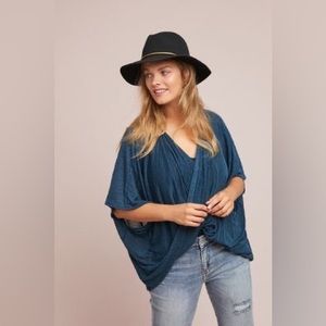 Anthropologie twist knit poncho by Sunday Monday